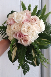 Hosta Leaves Rose Bouquet 