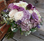 Violet Hydrangea Rose Bouquet