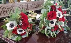 Oriental Poppy Rose Bouquets