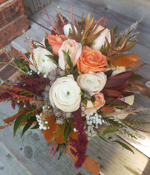 Ranunculas Rose Orange Bouquet 