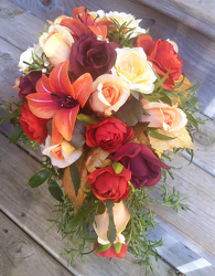 Rose Lily Orange Bouquet 