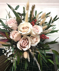 Rose Berries Bunnytails Bouquet 