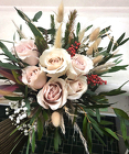 Rose Berries Bunnytails Bouquet