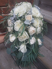 White Rose Peach Bouquet